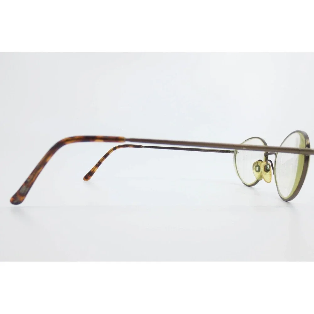 Nino Balli NB021AB50 Bronze Oval Metal Eyeglass Frames 50-19-135 Tortoise Tips